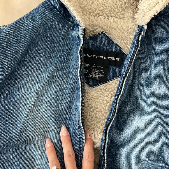 vintage denim lined jacket - Picture 2 of 4